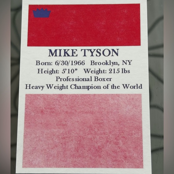 Mike Tyson 2018 Sports Journal 1986 Retro Style Boxing Champion Card - Picture 2 of 2